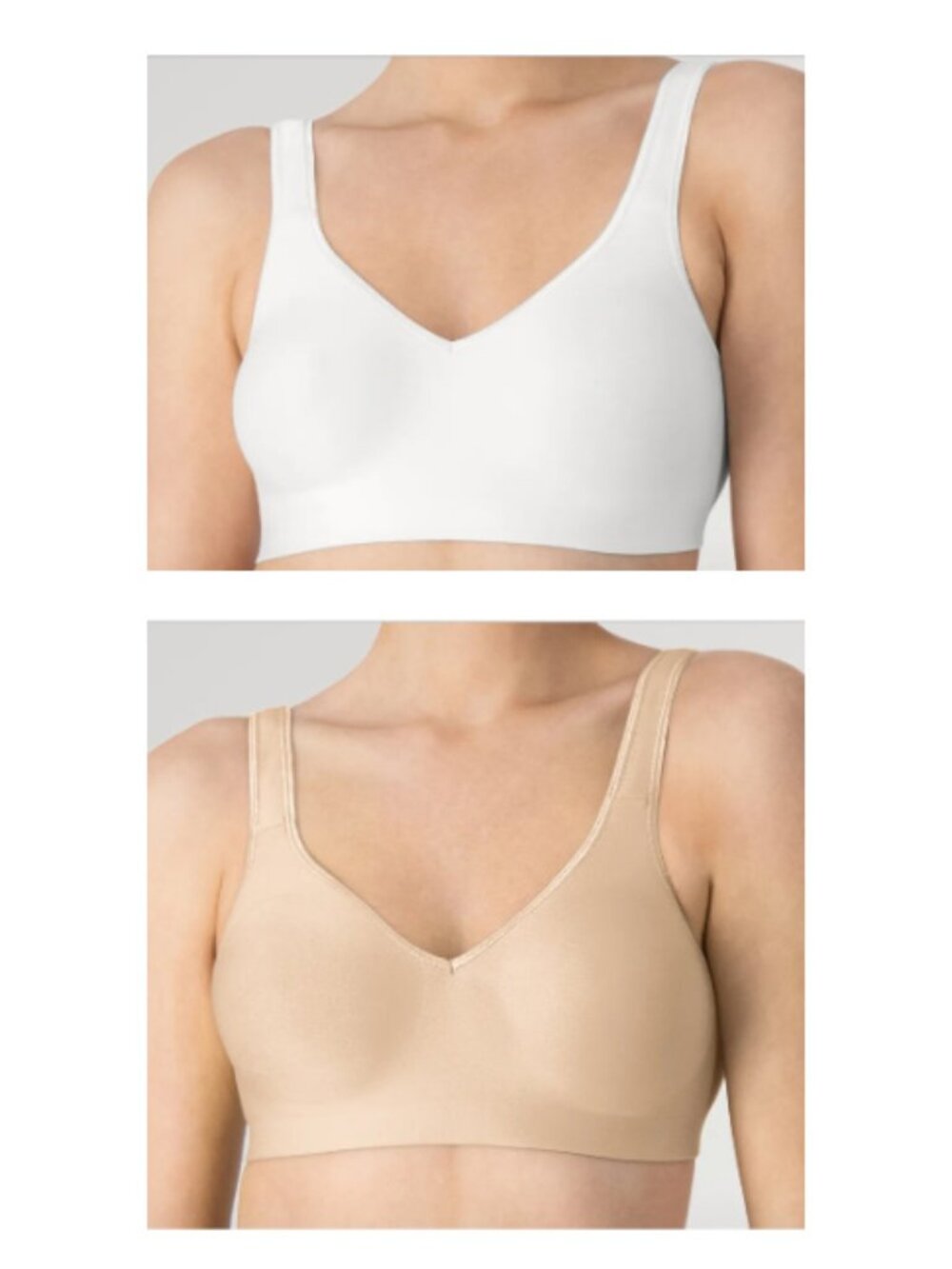 NWT 2 3XL Hanes Comfort Evolution Women’s Wireless T-Shirt Bras